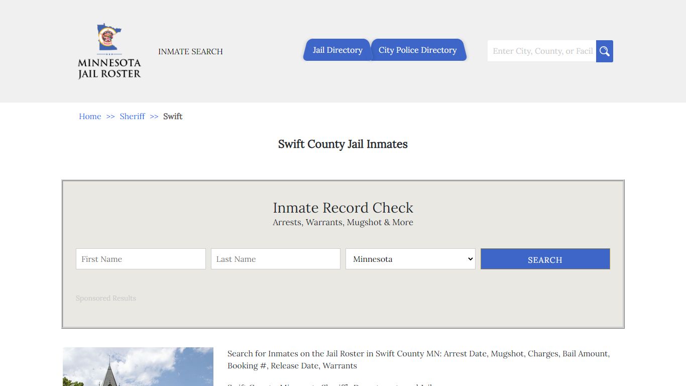 Swift County Jail Inmates | Jail Roster Search
